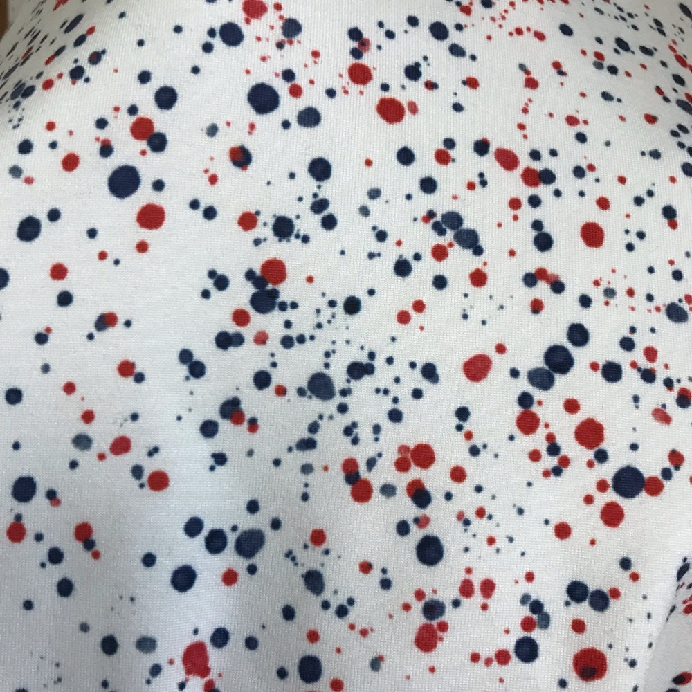 RHOBACK Men’s Hoodie XL - White with Red and Blue Splatter Print EUC - Picture 6 of 11